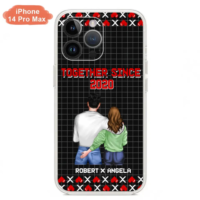 Custom Personalized Couple Phone Case - Gift Idea For Couple/Valentines Day - Together Since 2020 - Case For iPhone/Samsung