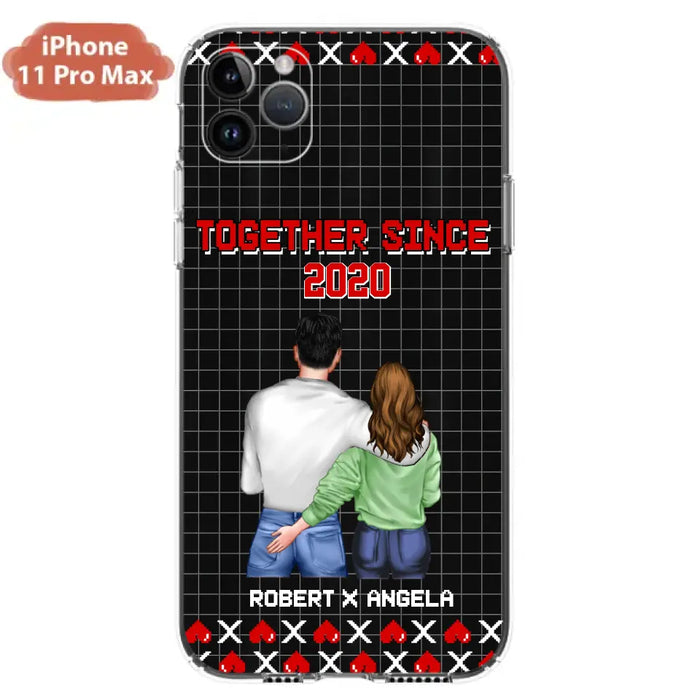 Custom Personalized Couple Phone Case - Gift Idea For Couple/Valentines Day - Together Since 2020 - Case For iPhone/Samsung