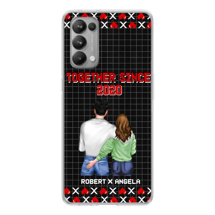 Custom Personalized Couple Phone Case - Gift Idea For Couple/Valentines Day - Together Since 2020 - Case For Oppo/Xiaomi/Huawei