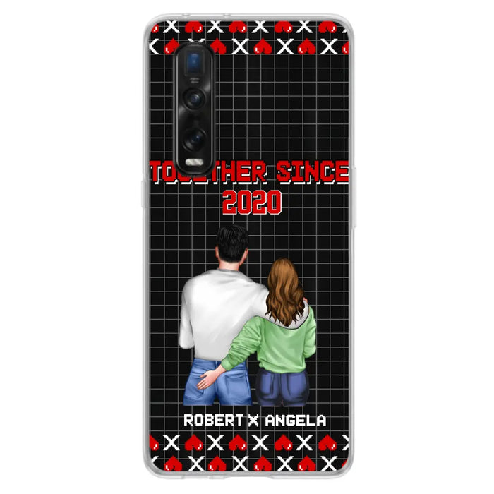 Custom Personalized Couple Phone Case - Gift Idea For Couple/Valentines Day - Together Since 2020 - Case For Oppo/Xiaomi/Huawei