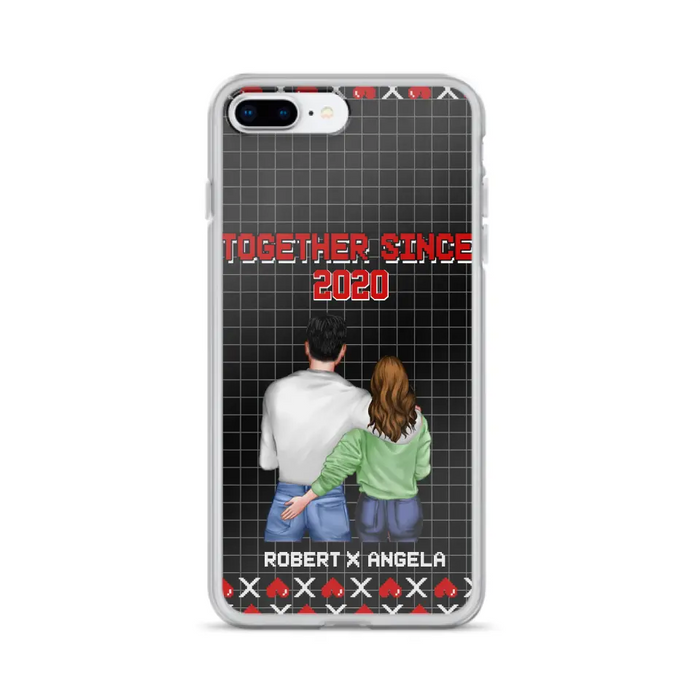 Custom Personalized Couple Phone Case - Gift Idea For Couple/Valentines Day - Together Since 2020 - Case For iPhone/Samsung