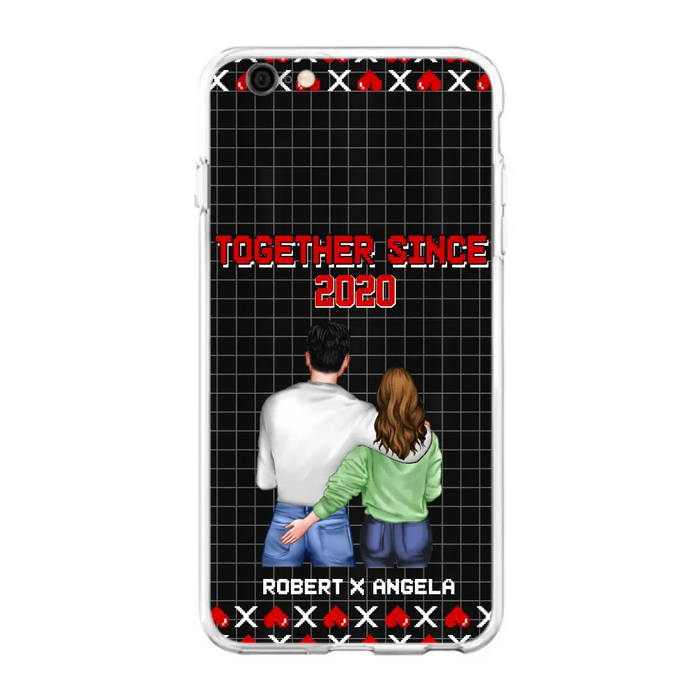 Custom Personalized Couple Phone Case - Gift Idea For Couple/Valentines Day - Together Since 2020 - Case For iPhone/Samsung