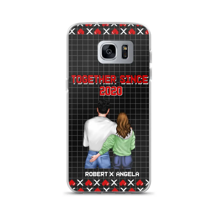 Custom Personalized Couple Phone Case - Gift Idea For Couple/Valentines Day - Together Since 2020 - Case For iPhone/Samsung