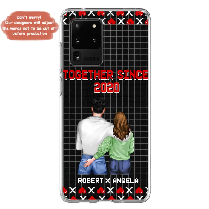 Custom Personalized Couple Phone Case - Gift Idea For Couple/Valentines Day - Together Since 2020 - Case For iPhone/Samsung