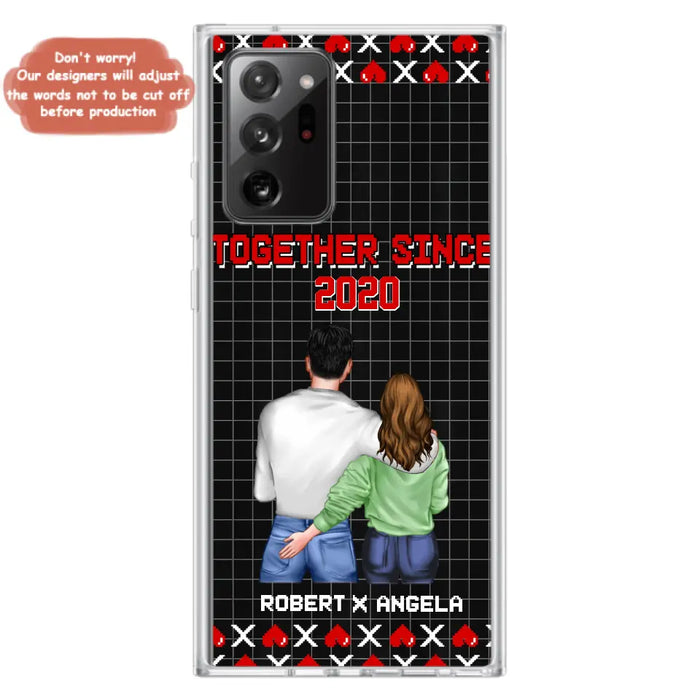 Custom Personalized Couple Phone Case - Gift Idea For Couple/Valentines Day - Together Since 2020 - Case For iPhone/Samsung