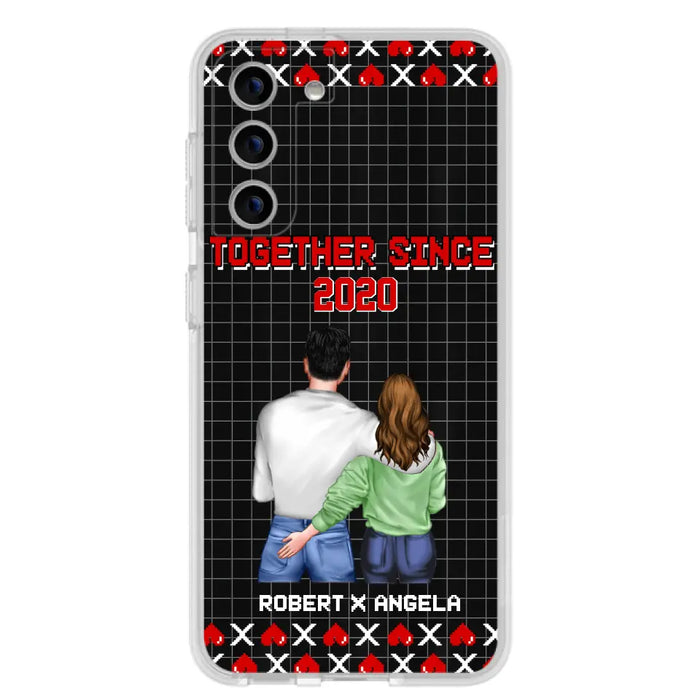 Custom Personalized Couple Phone Case - Gift Idea For Couple/Valentines Day - Together Since 2020 - Case For iPhone/Samsung