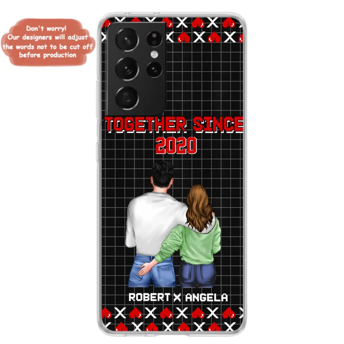 Custom Personalized Couple Phone Case - Gift Idea For Couple/Valentines Day - Together Since 2020 - Case For iPhone/Samsung