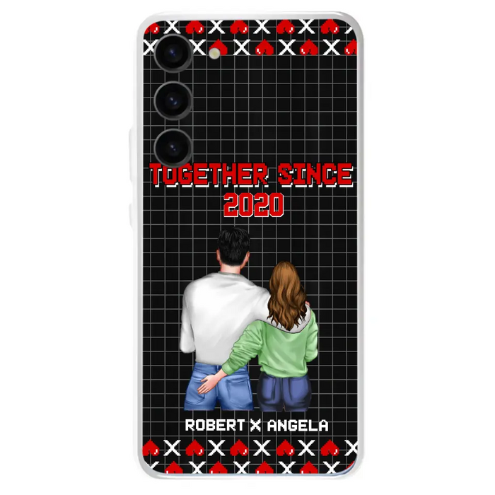 Custom Personalized Couple Phone Case - Gift Idea For Couple/Valentines Day - Together Since 2020 - Case For iPhone/Samsung