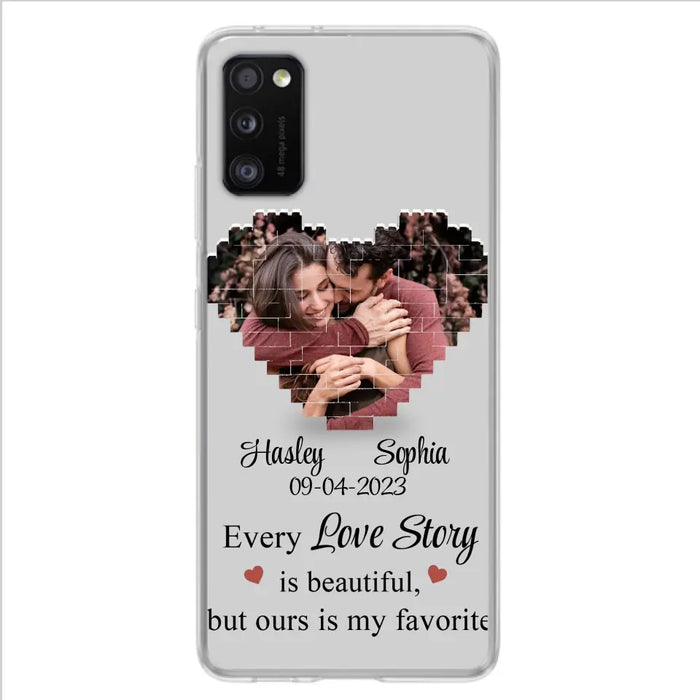 Custom Personalized Love Story Phone Case For iPhone/Samsung - Gift Idea For Couple/ Christmas/ Valentine/ Anniversary - Upload Photo - Every Love Story Is Beautiful, But Ours Is My Favorite