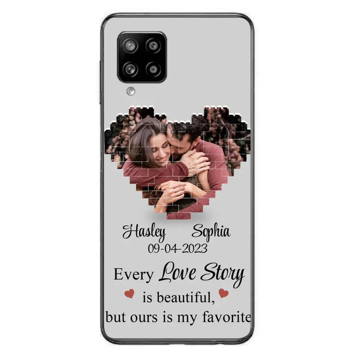 Custom Personalized Love Story Phone Case For iPhone/Samsung - Gift Idea For Couple/ Christmas/ Valentine/ Anniversary - Upload Photo - Every Love Story Is Beautiful, But Ours Is My Favorite