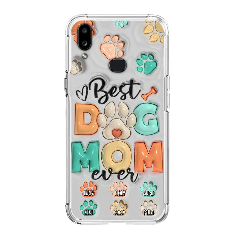 Personalized Dog Mom/Dad Phone Case - Gift Idea For Dog Owners/Lovers - Up to 6 Paws - Best Dog Mom Ever - Case For iPhone/Samsung