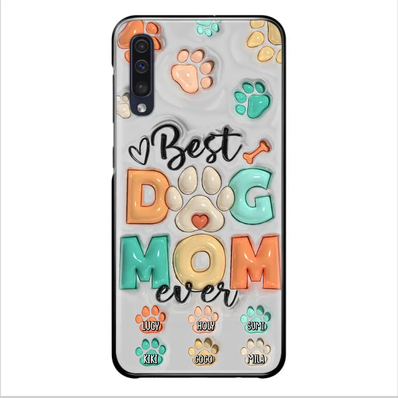 Personalized Dog Mom/Dad Phone Case - Gift Idea For Dog Owners/Lovers - Up to 6 Paws - Best Dog Mom Ever - Case For iPhone/Samsung