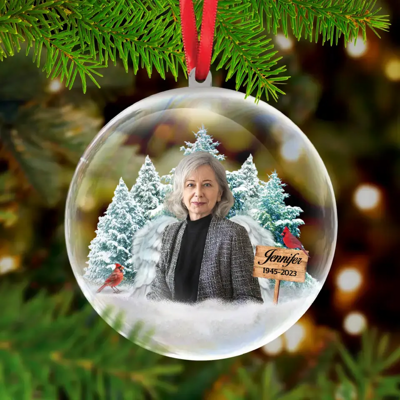 Memory Custom Do Ball Personalized Memorial Christmas 3D Ball Ornament - Upload Photo - Memo ...