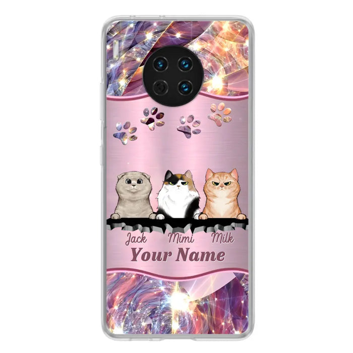 Custom Personalized Cats Phone Case - Gift Idea For Cat Lover - Up to 3  Cats - Cases For Oppo/Xiaomi/Huawei