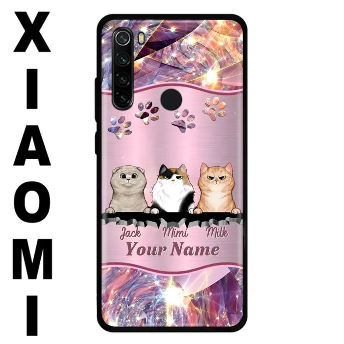 Custom Personalized Cats Phone Case - Gift Idea For Cat Lover - Up to 3  Cats - Cases For Oppo/Xiaomi/Huawei