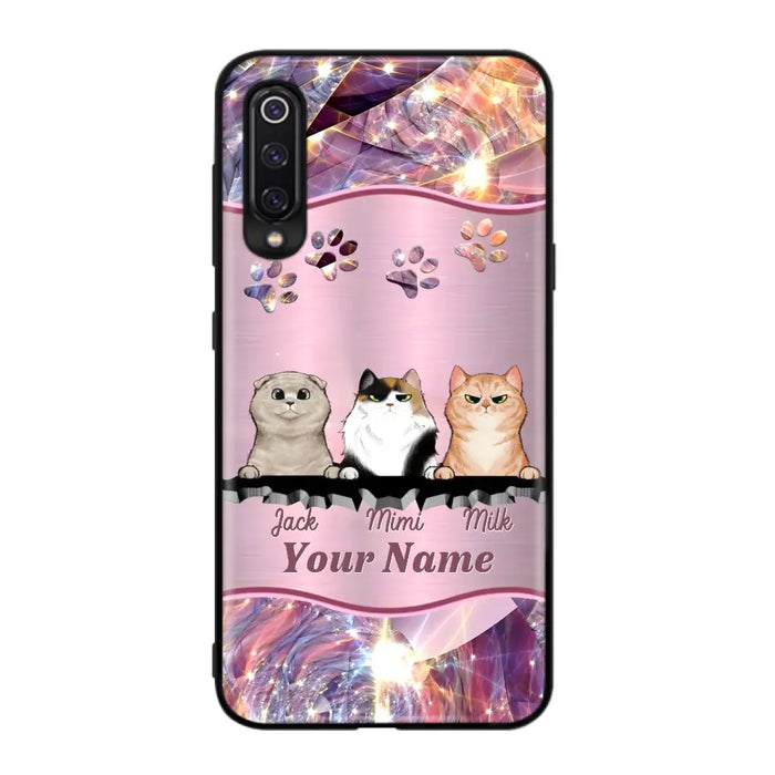 Custom Personalized Cats Phone Case - Gift Idea For Cat Lover - Up to 3  Cats - Cases For Oppo/Xiaomi/Huawei