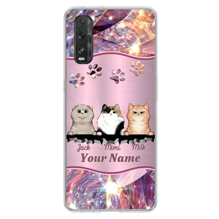 Custom Personalized Cats Phone Case - Gift Idea For Cat Lover - Up to 3  Cats - Cases For Oppo/Xiaomi/Huawei