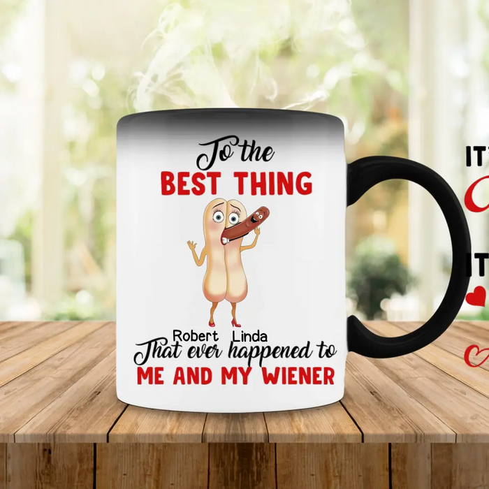 Custom Personalized Couple Color Changing Beverage Mug - Gift Idea For Couple/Him/Her/Valentine's Day - It's Not That I'm Horny All The Time