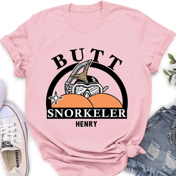 Custom Personalized Butt Snorkeler T-Shirt/ Long Sleeve/ Sweatshirt/ Hoodie - Gift Idea For Couple/ Him/ Her