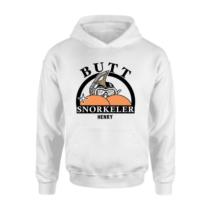 Custom Personalized Butt Snorkeler T-Shirt/ Long Sleeve/ Sweatshirt/ Hoodie - Gift Idea For Couple/ Him/ Her