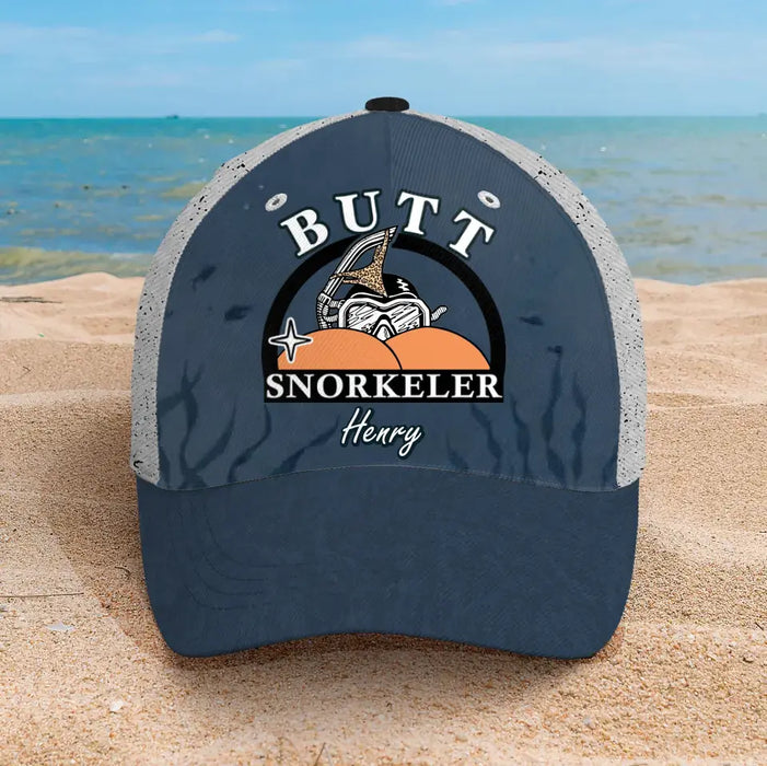 Custom Personalized Funny Classic Cap - Gift Idea For Couple/ Him/ Her/ Valentine's Day - Butt Snorkeler