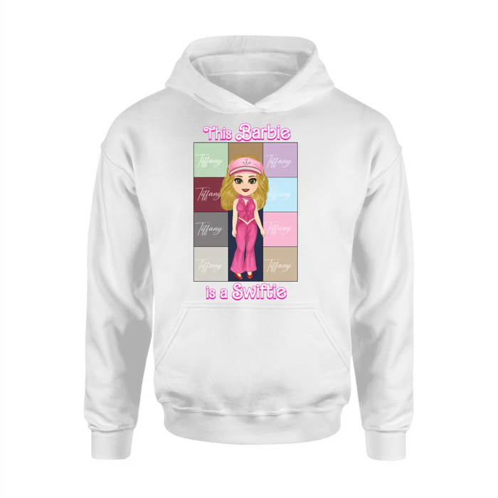 Custom Personalized Barbie Girl T-Shirt/ Long Sleeve/ Sweatshirt/ Hoodie - Gift Idea For Girl/ Birthday Gift - This Barbie Is A Swiftie