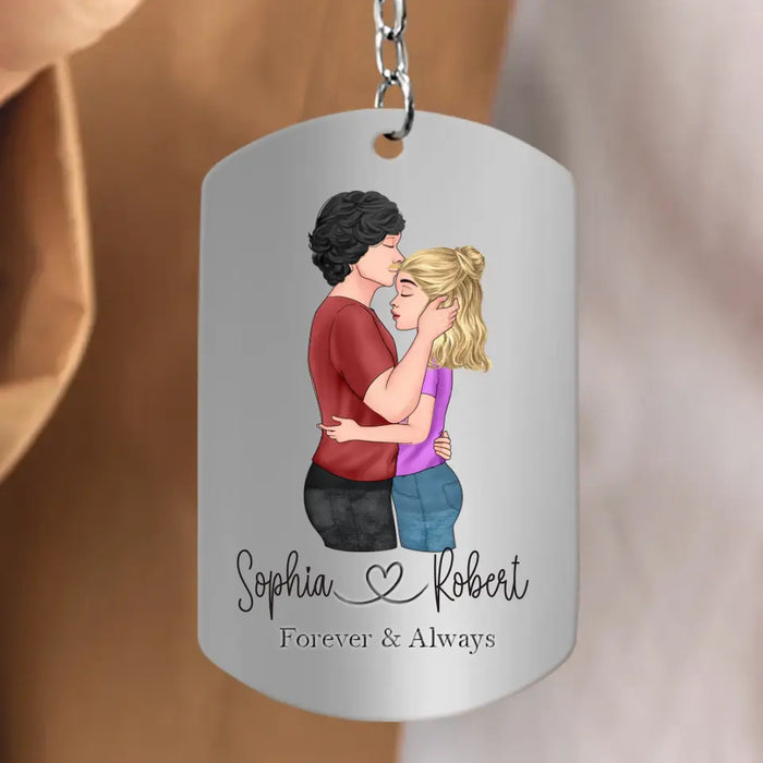 Custom Personalized Couple Aluminum Keychain - 
 Gift Idea For Couple/Valentine's Day - In Case I Don't See It Enough