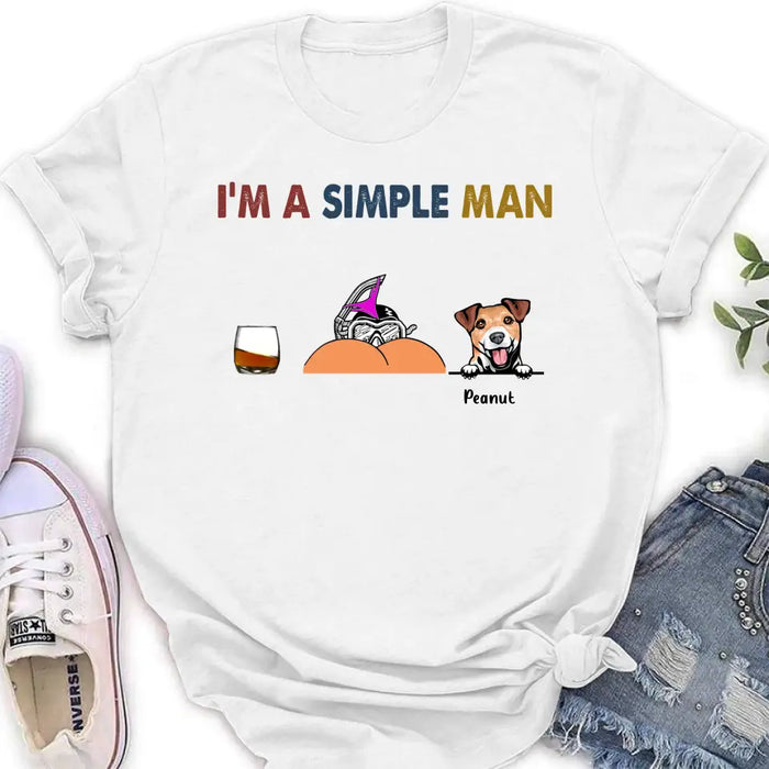 I'm Simple Man Funny Shirt, Personalized Shirt, Gifts for Dog Dad