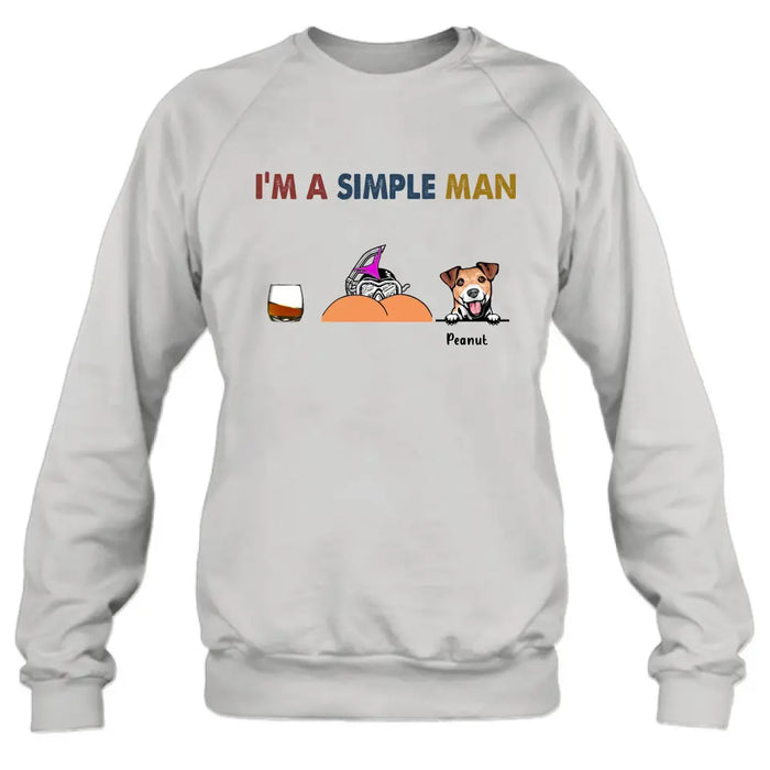 I'm Simple Man Funny Shirt, Personalized Shirt, Gifts for Dog Dad