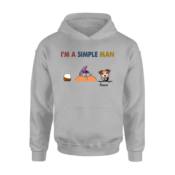 I'm Simple Man Funny Shirt, Personalized Shirt, Gifts for Dog Dad