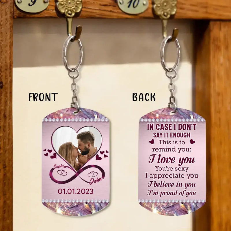 Personalized Couple Aluminum Keychain - 
 Gift Idea For Couple/Valentine's Day - This Is To Remind You