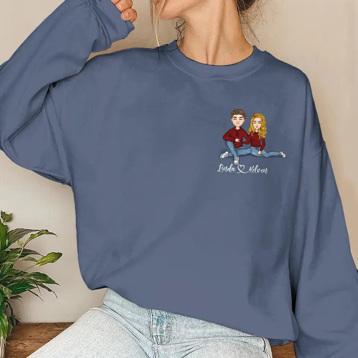 Custom Personalized Couple Sweater - Anniversary/ Christmas/ Valentine's Day Gift Idea For Couple/ Him/ Her