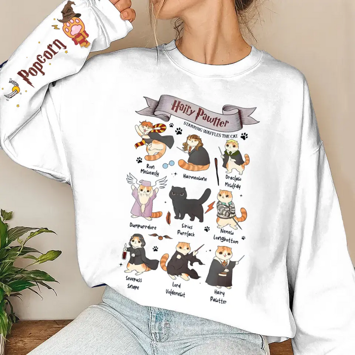 Custom Personalized Cat AOP Sweater - Gift Idea for Cat Lovers