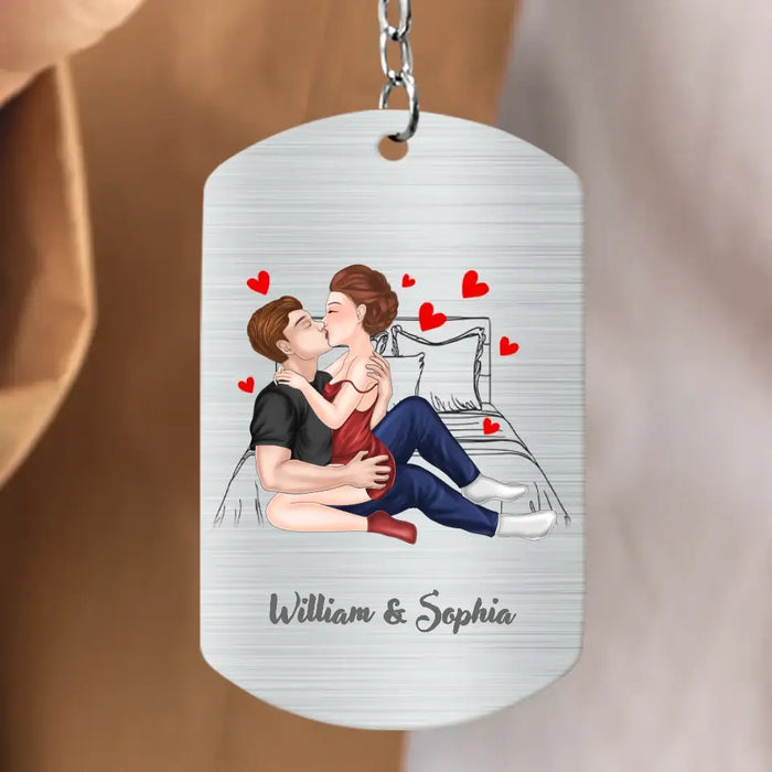Personalized Couple Aluminum Keychain - Gift Idea For Couple/Valentine's Day - I Need You Tonight So Get Home Safe