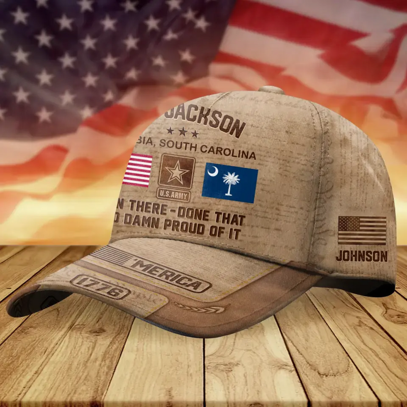 Personalized Veteran Baseball Cap - Gift For Veterans - Been There Done That