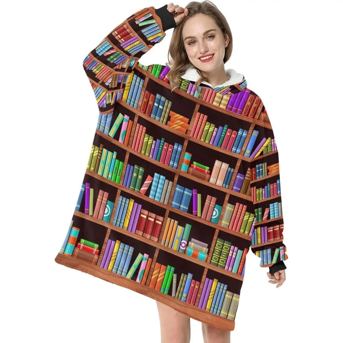 Book Blanket Hoodie For Women - Gift Idea for Book Lovers