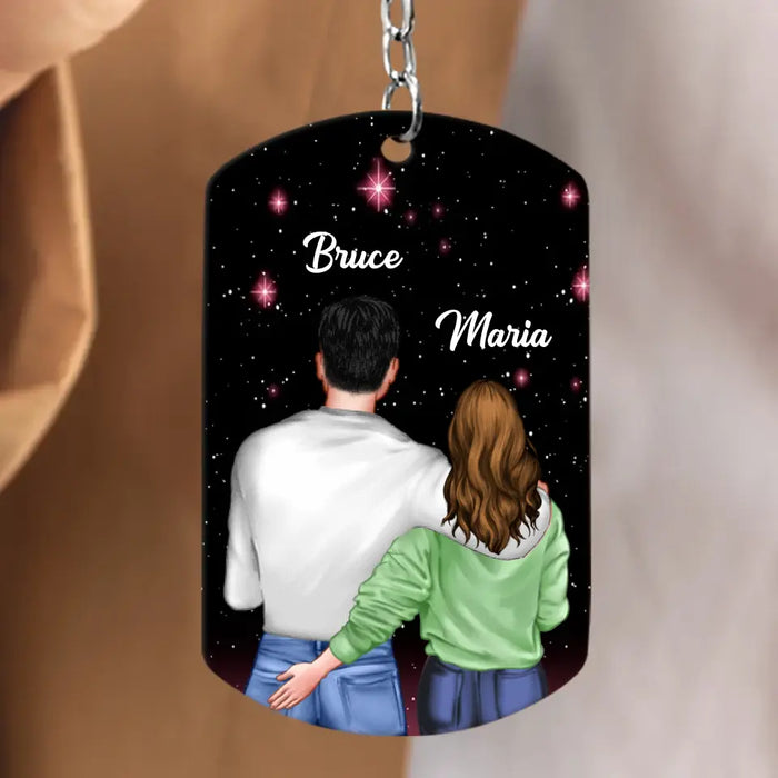 Custom Personalized To My Man Aluminum Keychain - Gift Idea For Him/ Husband - When I Tell You I Love You