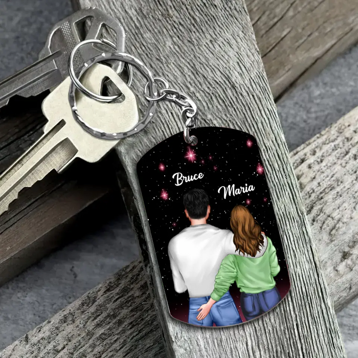 Custom Personalized To My Man Aluminum Keychain - Gift Idea For Him/ Husband - When I Tell You I Love You