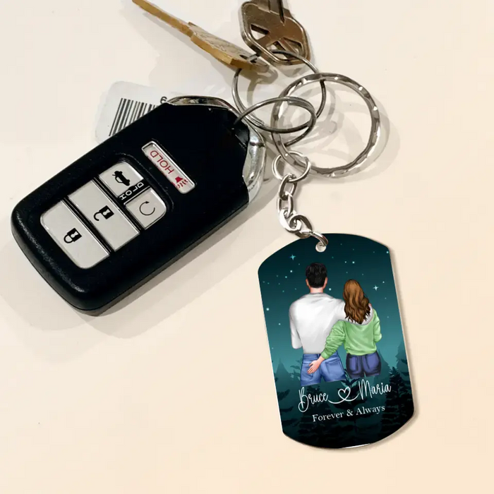 Custom Personalized Couple Aluminum Keychain - Gift Idea For Couple/Him/Her/Wife - I Appreciate You