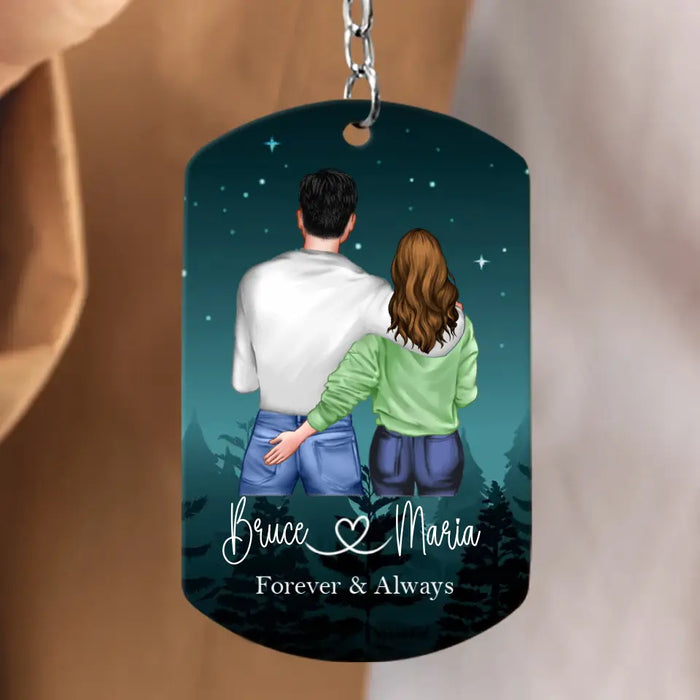 Custom Personalized Couple Aluminum Keychain - Gift Idea For Couple/Him/Her/Wife - I Appreciate You