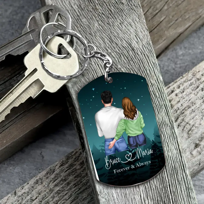 Custom Personalized Couple Aluminum Keychain - Gift Idea For Couple/Him/Her/Wife - I Appreciate You