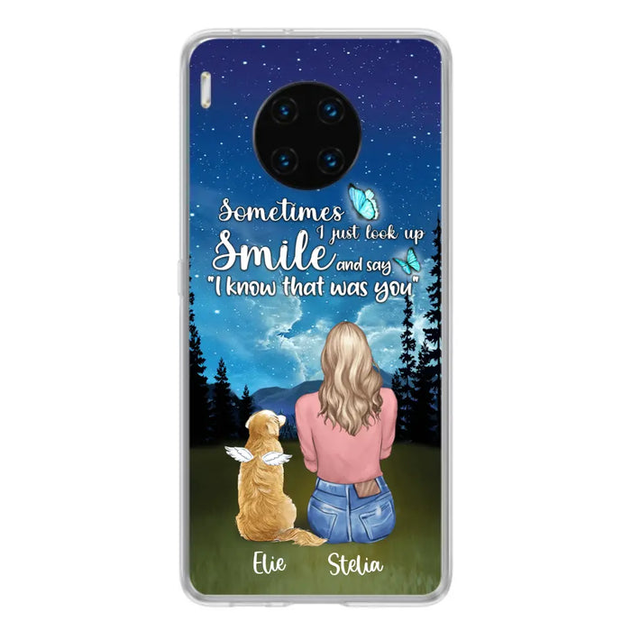 Custom Personalized Lost Pet Mom Phone Case - Girl With Upto 4 Pets - Phone Case For Xiaomi, Huawei and Oppo - PU2YLV
