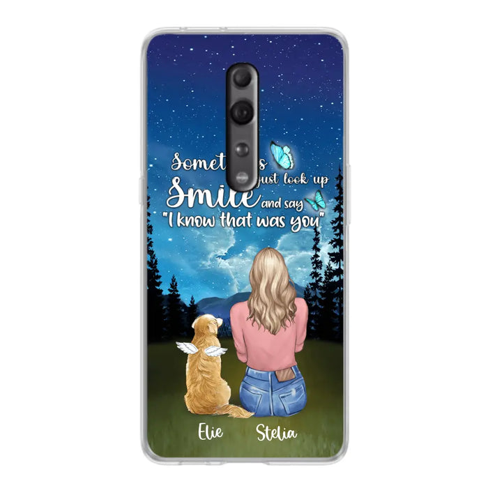 Custom Personalized Lost Pet Mom Phone Case - Girl With Upto 4 Pets - Phone Case For Xiaomi, Huawei and Oppo - PU2YLV