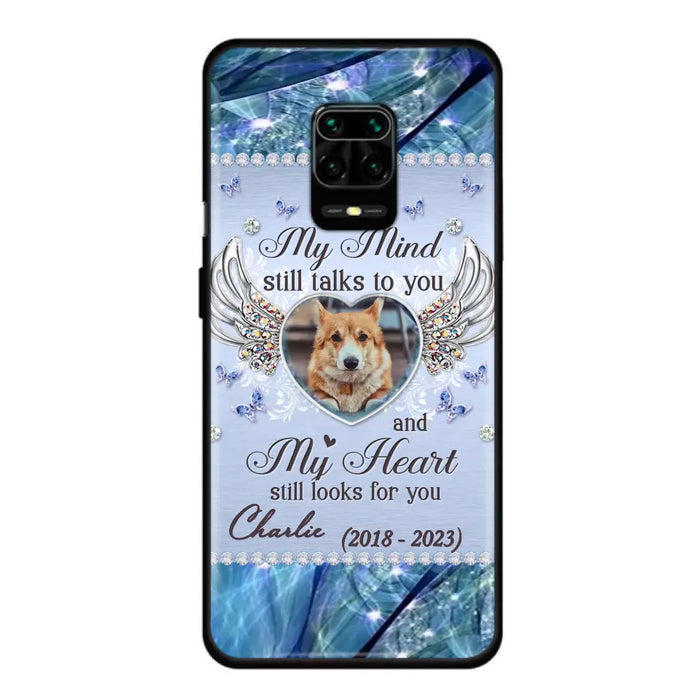 Personalized Memorial Pet Phone Case - Upload Photo - Memorial Gift Idea For Pet Lovers - My Mind Still Talks To You - Case For Oppo/Xiaomi/Huawei