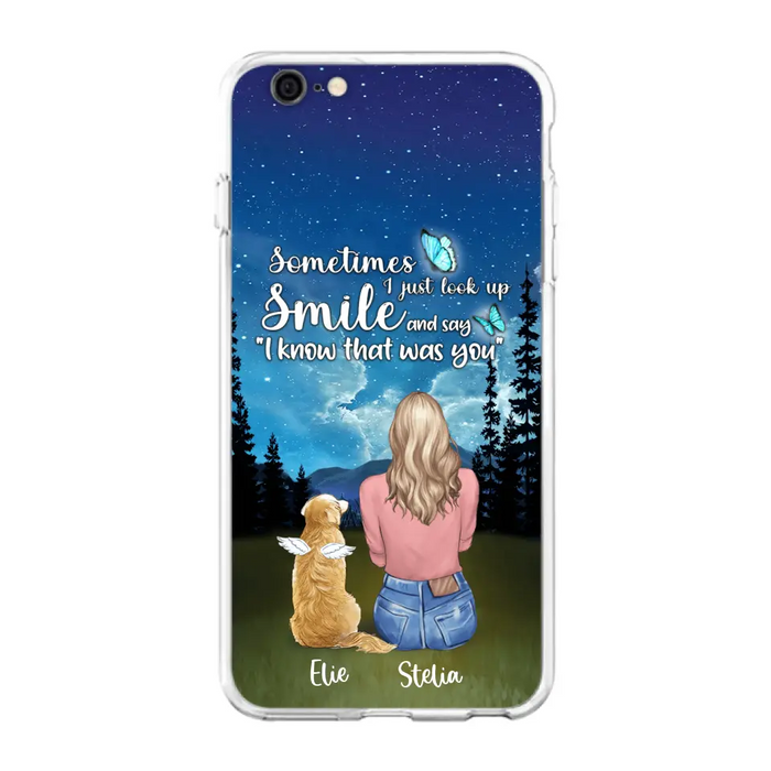 Custom Personalized Lost Pet Mom Phone Case - Girl With Upto 4 Pets - Phone Case For iPhone and Samsung - PU2YLV