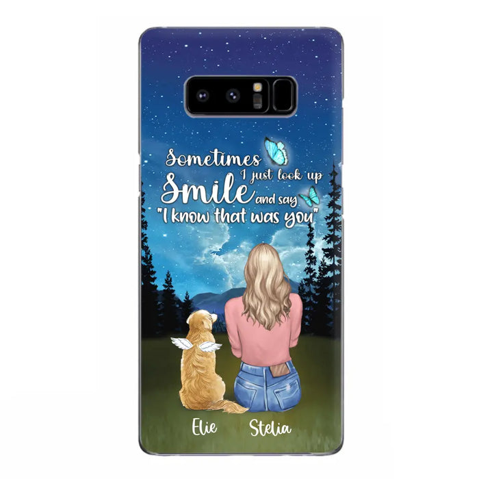 Custom Personalized Lost Pet Mom Phone Case - Girl With Upto 4 Pets - Phone Case For iPhone and Samsung - PU2YLV
