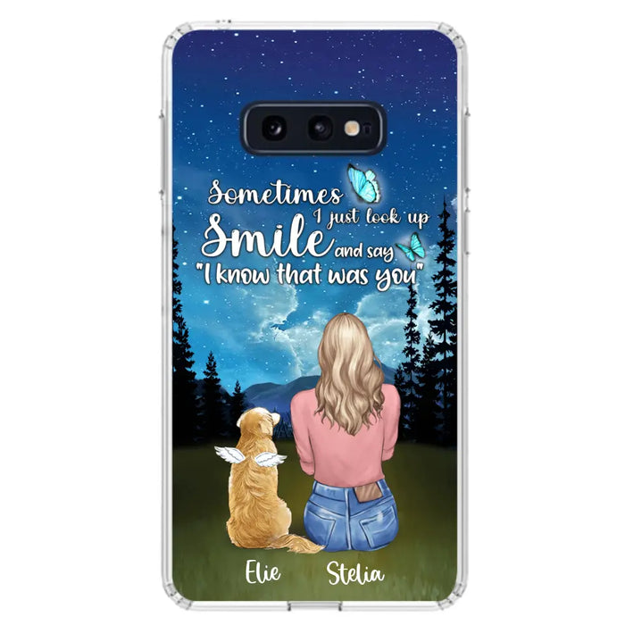 Custom Personalized Lost Pet Mom Phone Case - Girl With Upto 4 Pets - Phone Case For iPhone and Samsung - PU2YLV