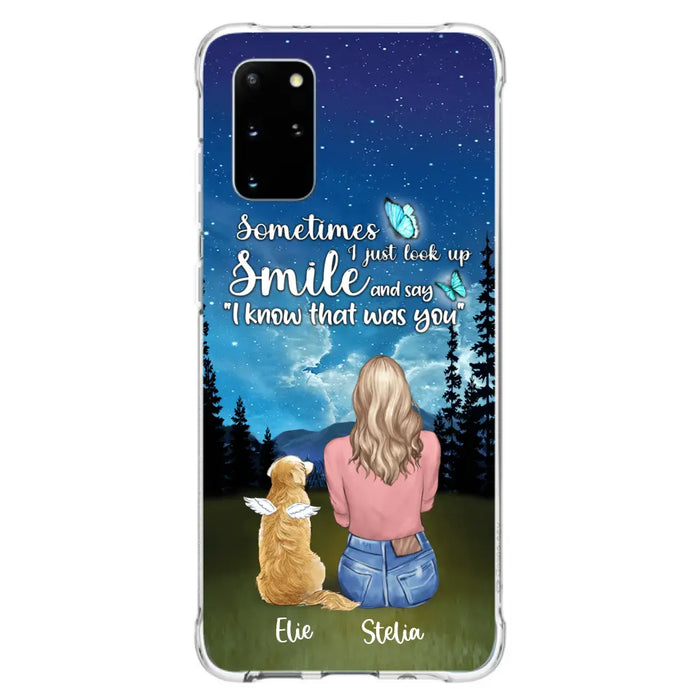 Custom Personalized Lost Pet Mom Phone Case - Girl With Upto 4 Pets - Phone Case For iPhone and Samsung - PU2YLV