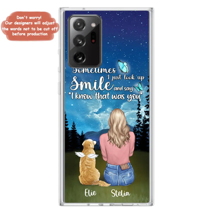 Custom Personalized Lost Pet Mom Phone Case - Girl With Upto 4 Pets - Phone Case For iPhone and Samsung - PU2YLV