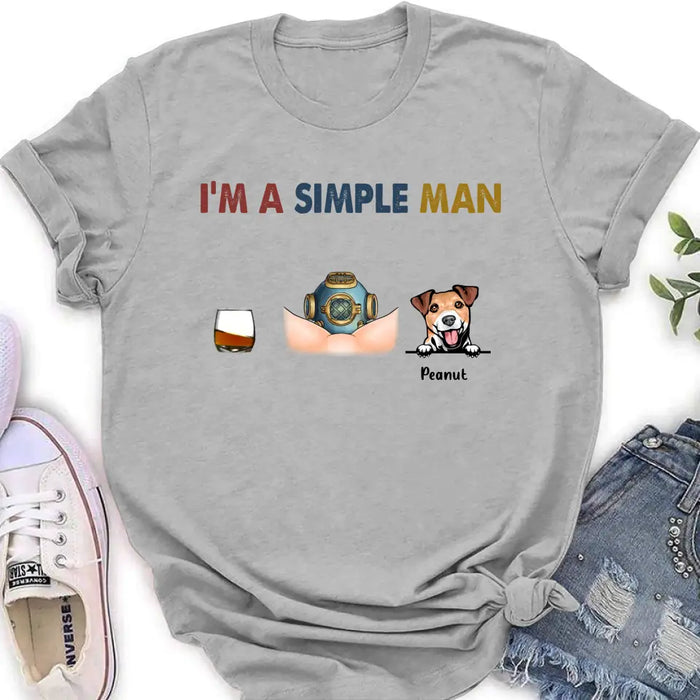 Custom Personalized Funny T-shirt - I'm A Simple Man